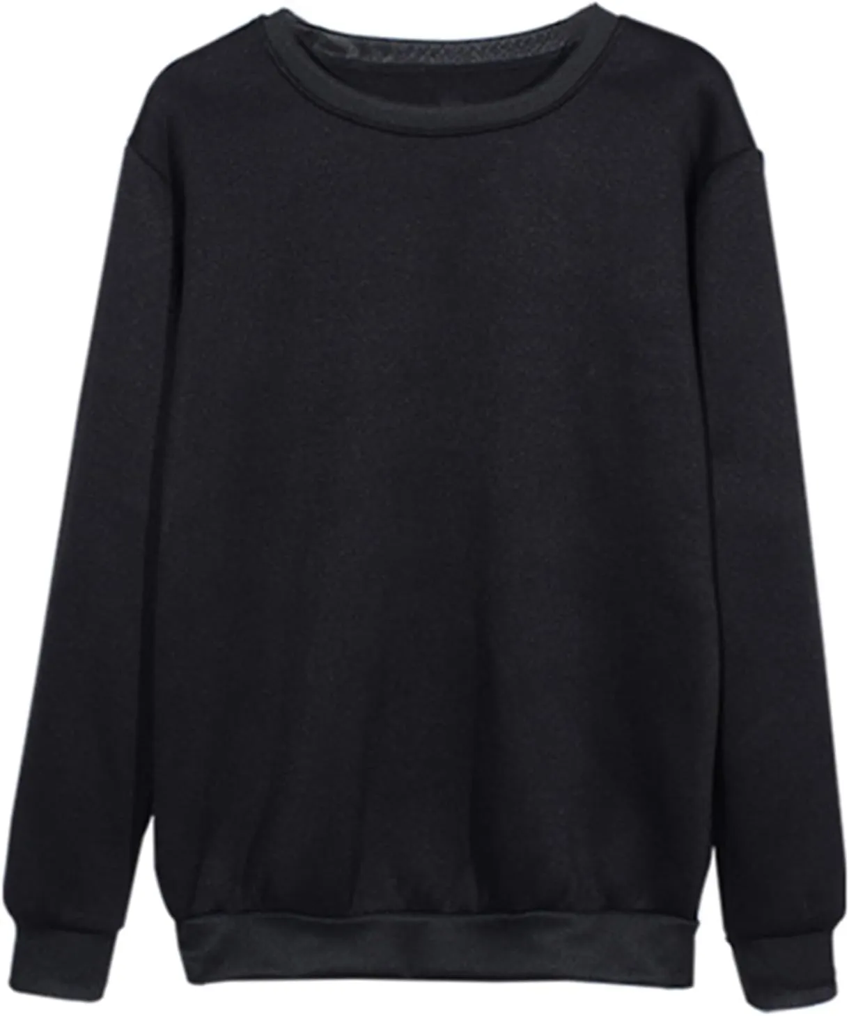 Womens Sweatshirts Long Sleeve Crew Neck Pullover Sweatshirt Casual Outfits Fall Clothes Loose Trendy Shirt 2025