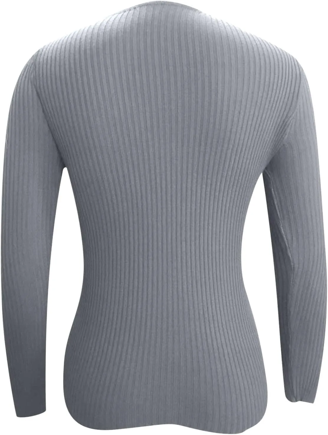 Womens Tops Solid Color Sweaters Slim Long Sleeve Shirts Lightweight Soft Sweatshirts Fall Pullover Outfits