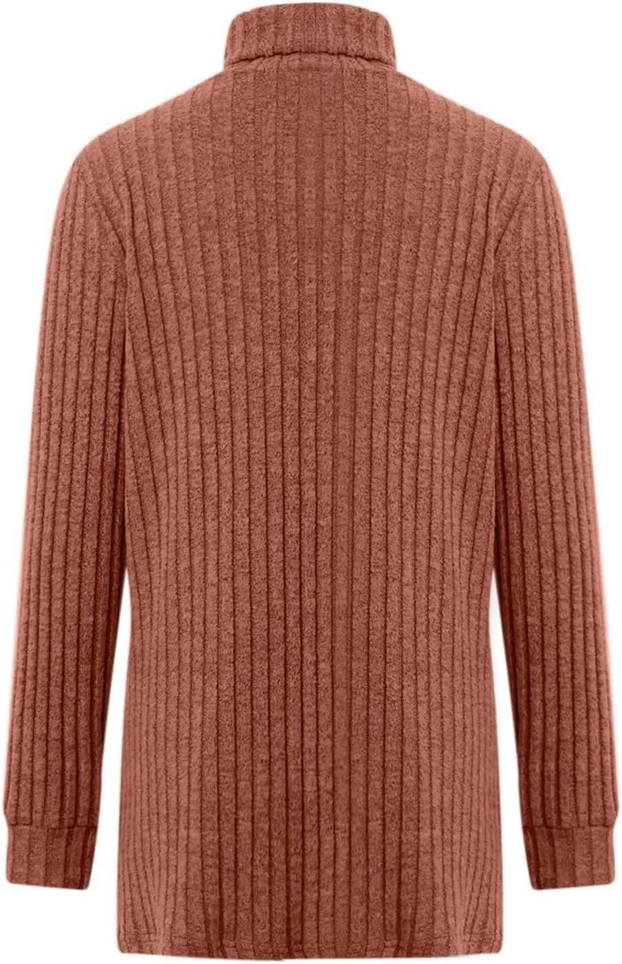 Womens Tunic Tops Sweater Turtleneck Long Sleeve Shirts Oversized Sweaters Pullover with Pockets Fall Fashion 2024