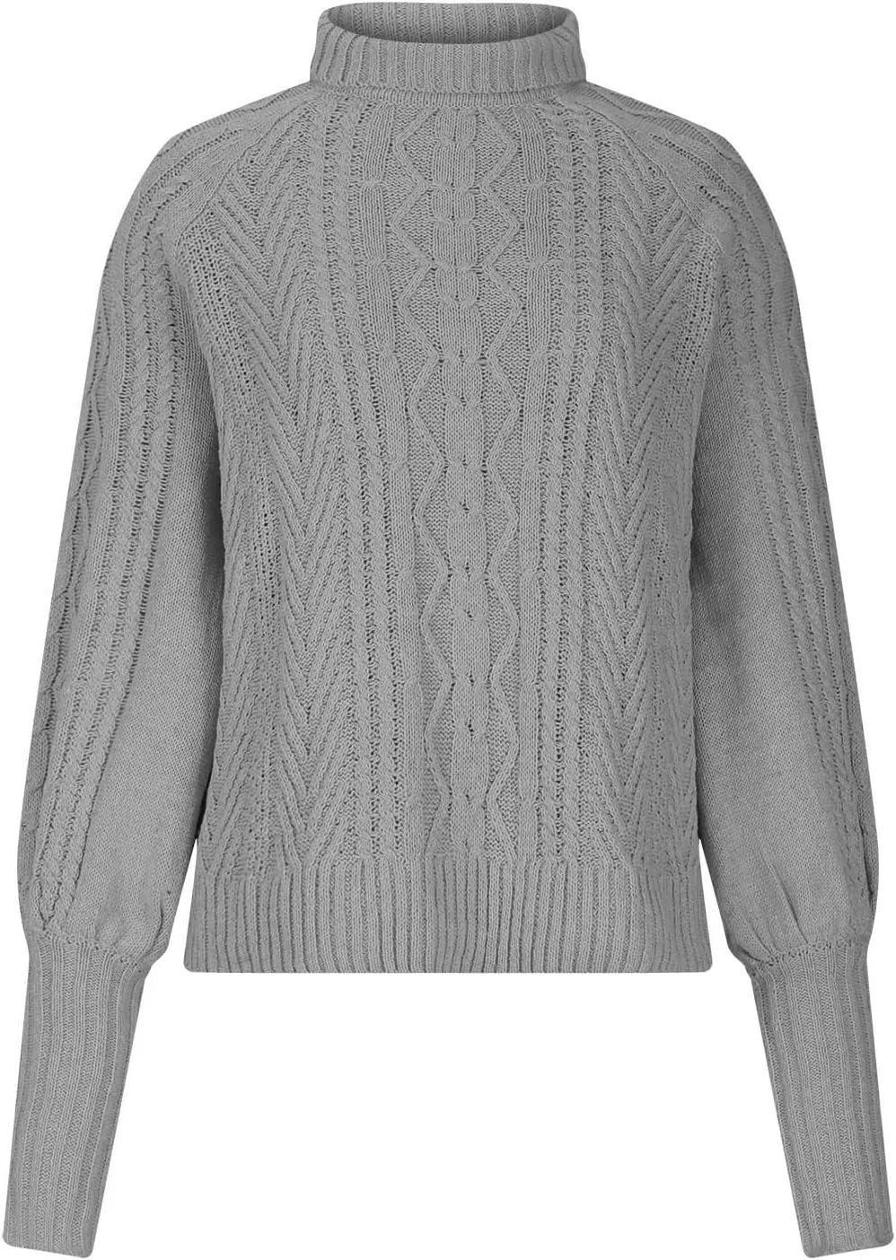 Womens Turtleneck Sweaters Casual Oversized Winter Chunky Sweaters Cozy Cable Knit Sweater Pullover Jumper Soft Tops