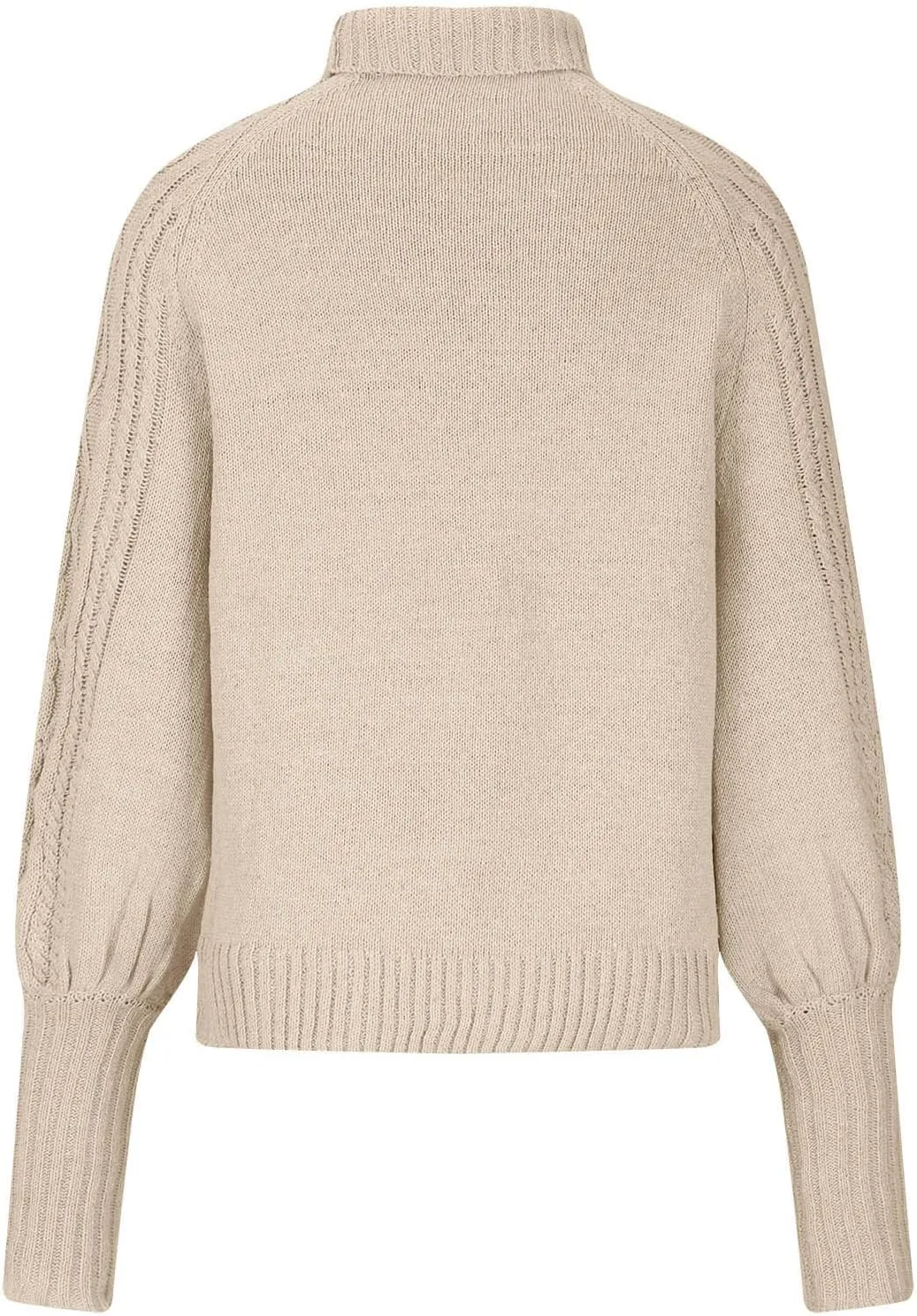 Womens Turtleneck Sweaters Casual Oversized Winter Chunky Sweaters Cozy Cable Knit Sweater Pullover Jumper Soft Tops