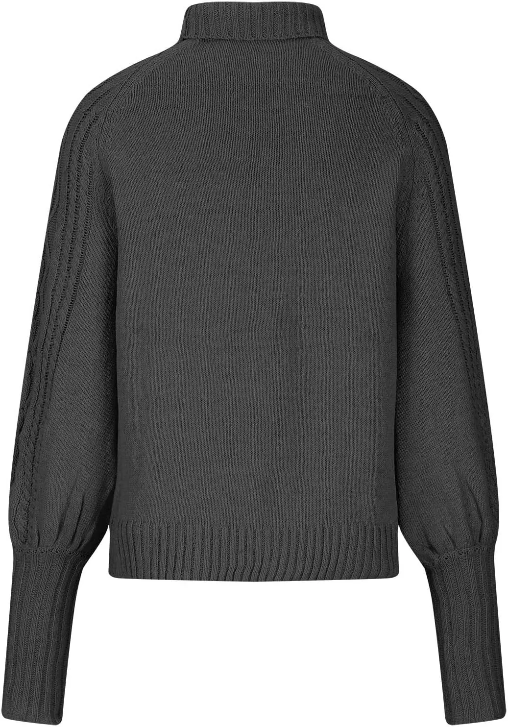 Womens Turtleneck Sweaters Casual Oversized Winter Chunky Sweaters Cozy Cable Knit Sweater Pullover Jumper Soft Tops