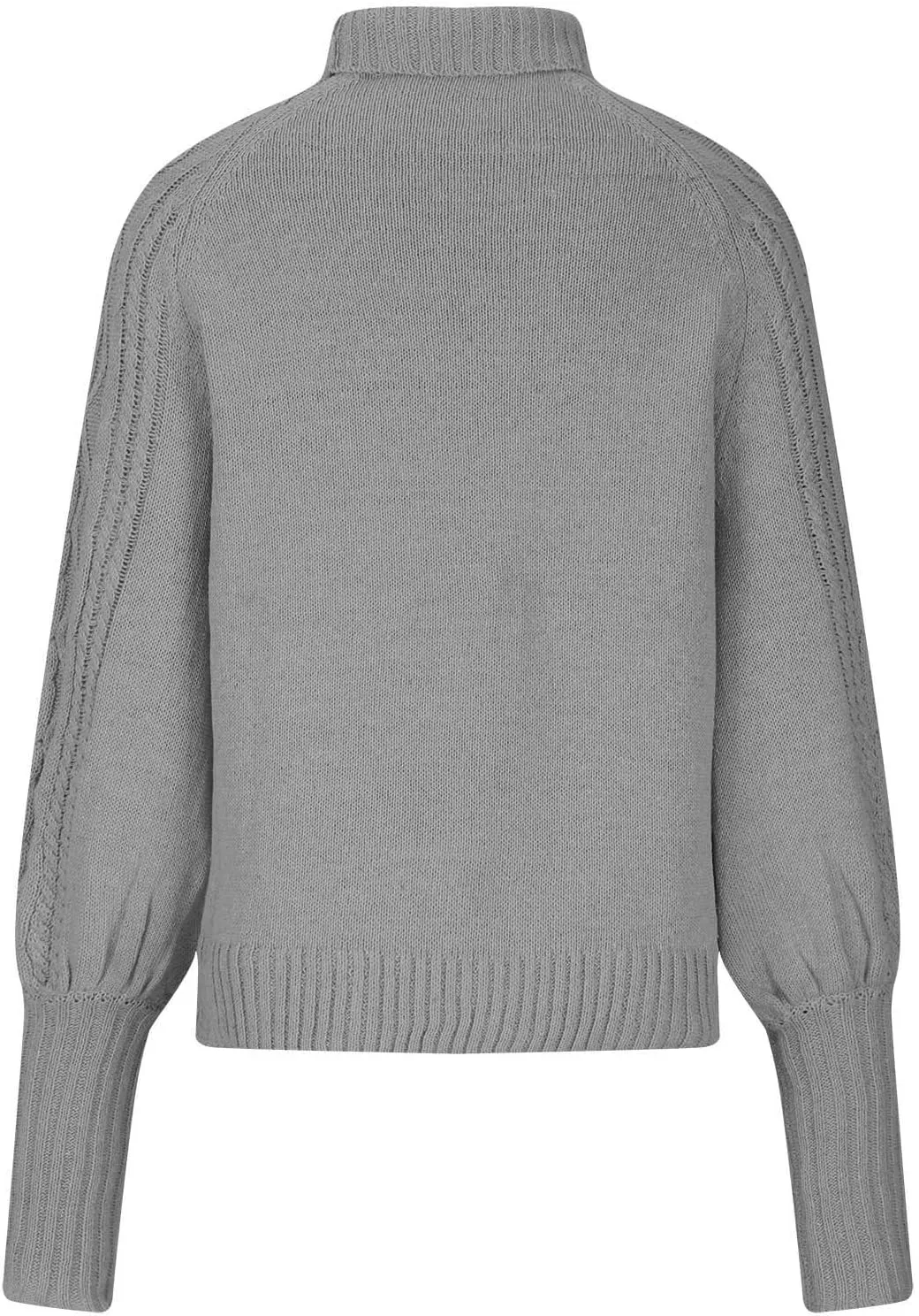 Womens Turtleneck Sweaters Casual Oversized Winter Chunky Sweaters Cozy Cable Knit Sweater Pullover Jumper Soft Tops