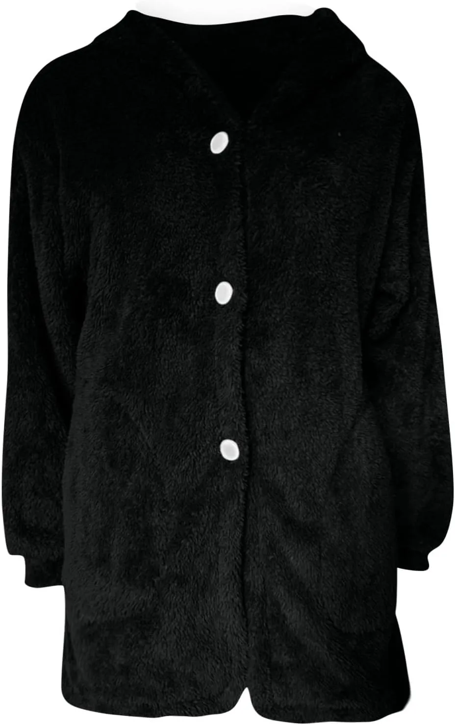 Womens Winter Jackets Plus Size Zip Up Soft Plush Hoodies Sherpa Cardigan Plaid Packable Coats With Pockets Clothes