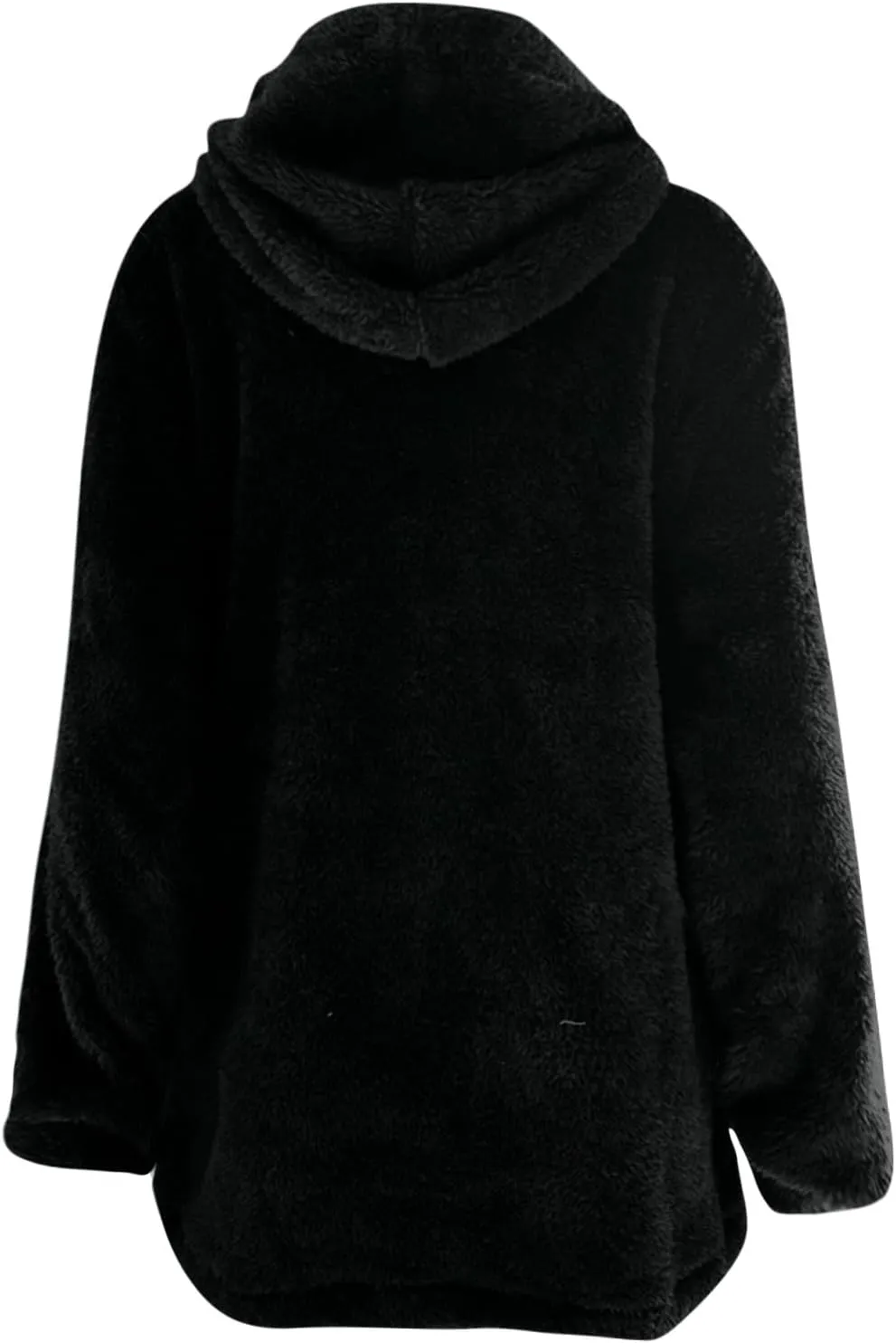 Womens Winter Jackets Plus Size Zip Up Soft Plush Hoodies Sherpa Cardigan Plaid Packable Coats With Pockets Clothes