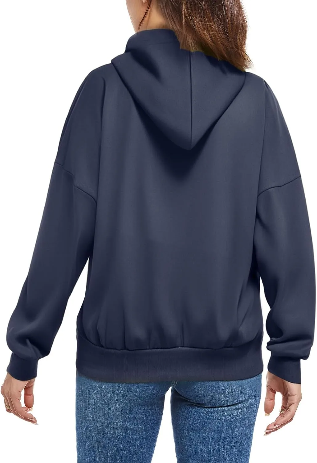 Womens Zip Up Hoodie Cropped Sweatshirts Full Zip Jackets Long Sleeve Fashion Fall Outfits 2024 Winter Clothes