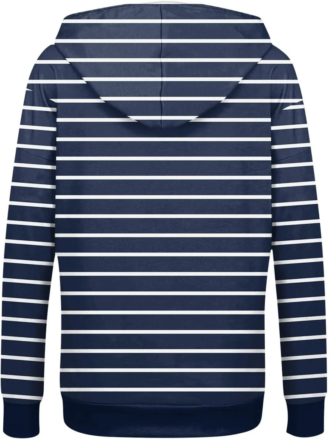 Womens Zip Up Hoodies Casual Color Block Jackets Stripe Drawstring Hooded Long Sleeve Sweatshirts