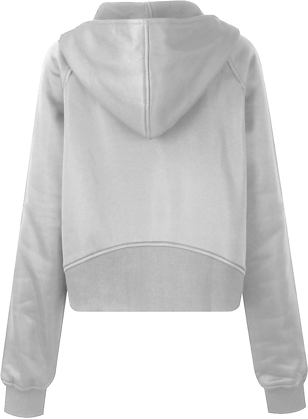 Womens Zip Up Hoodies Cropped Sweatshirts Fleece Pullover Casual Hooded Sweatshirt Fall Outfits Y2k Winter Tops 2024