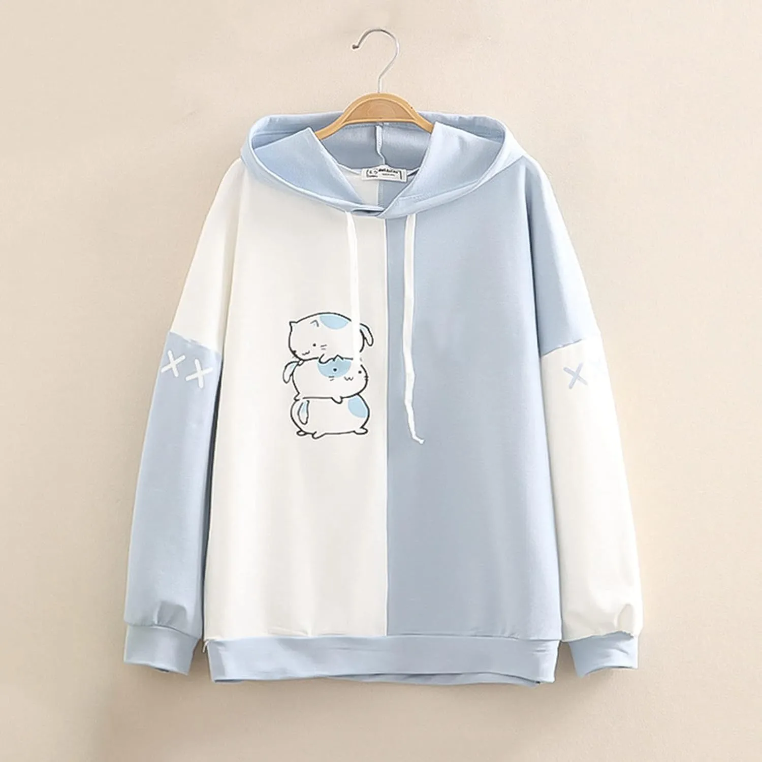 Womens Zip Up Hoodies Long Sleeve Womens Plus Size Hooded Sweatshirt Long Sleeve Sweatshirt Loose Sweatshirt With