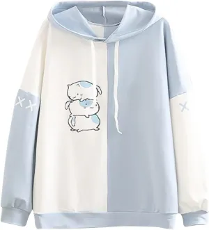 Womens Zip Up Hoodies Long Sleeve Womens Plus Size Hooded Sweatshirt Long Sleeve Sweatshirt Loose Sweatshirt With