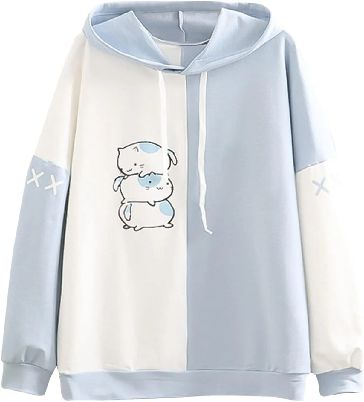 Womens Zip Up Hoodies Long Sleeve Womens Plus Size Hooded Sweatshirt Long Sleeve Sweatshirt Loose Sweatshirt With