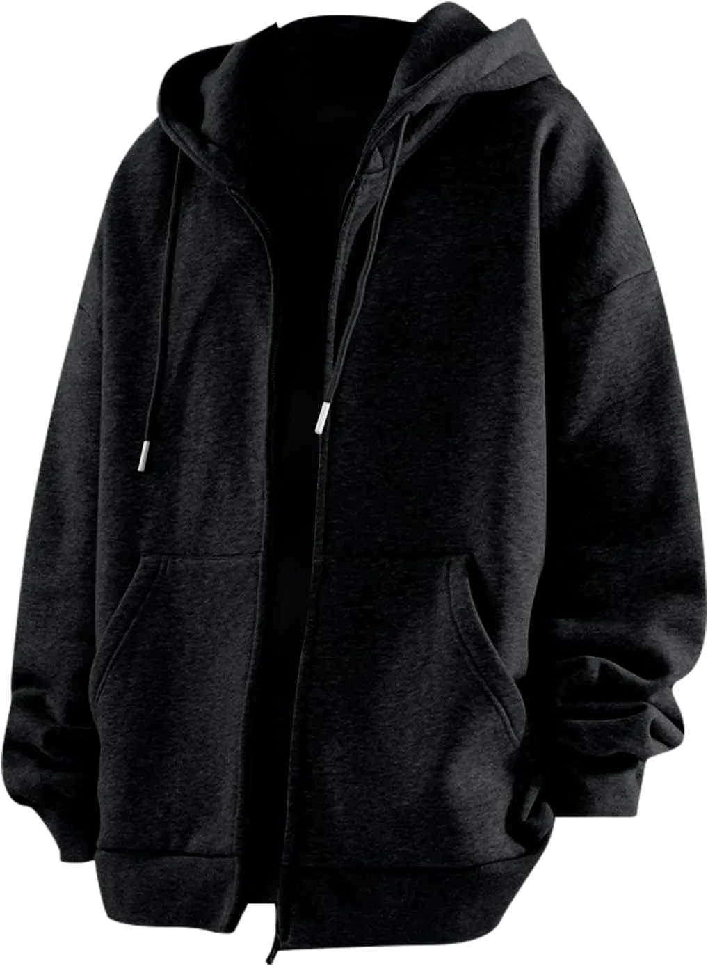 Ymosrh Men's Fashion Hoodies Long Sleeve Zip Up Hooded Sweatshirts with Pockets Gym Training Hoodie Jacket Coat, M-3XL