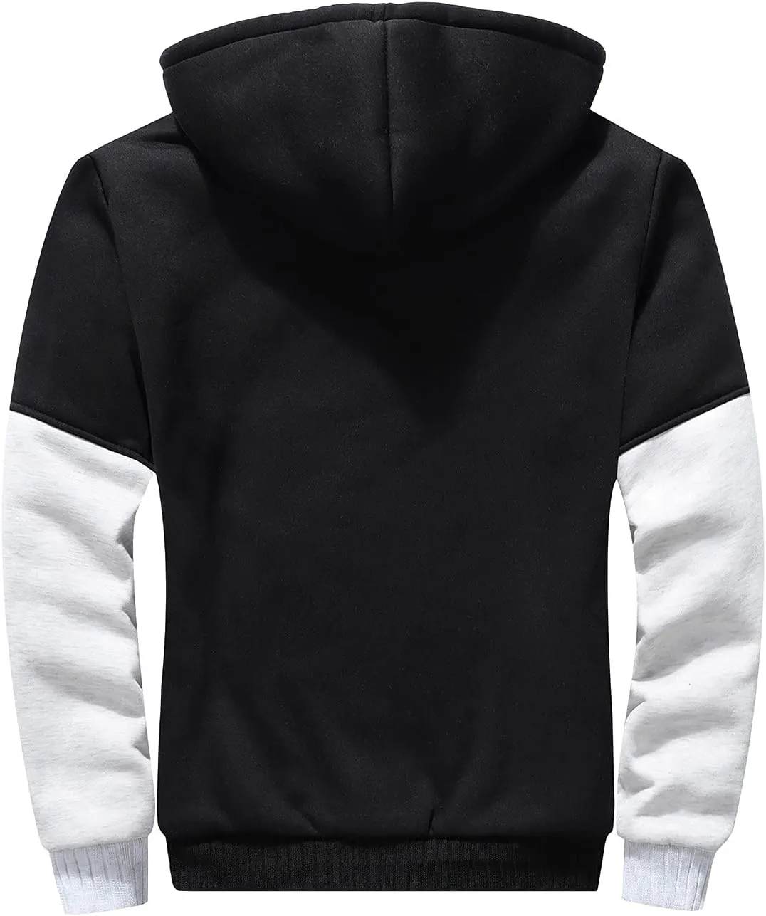 Ymosrh Men's Hooded Sweatshirt Zip Up Hoodie Fleece Lined Pullover Sweatshirts Casual Jacket Coat Sweatshirt, S-5XL