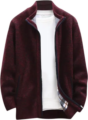 Ymosrh Winter Coats for Men Autumn and Men's Fashion Loose Cardigan Warm Lapel Hooded Jacket Sweater Mens Coats