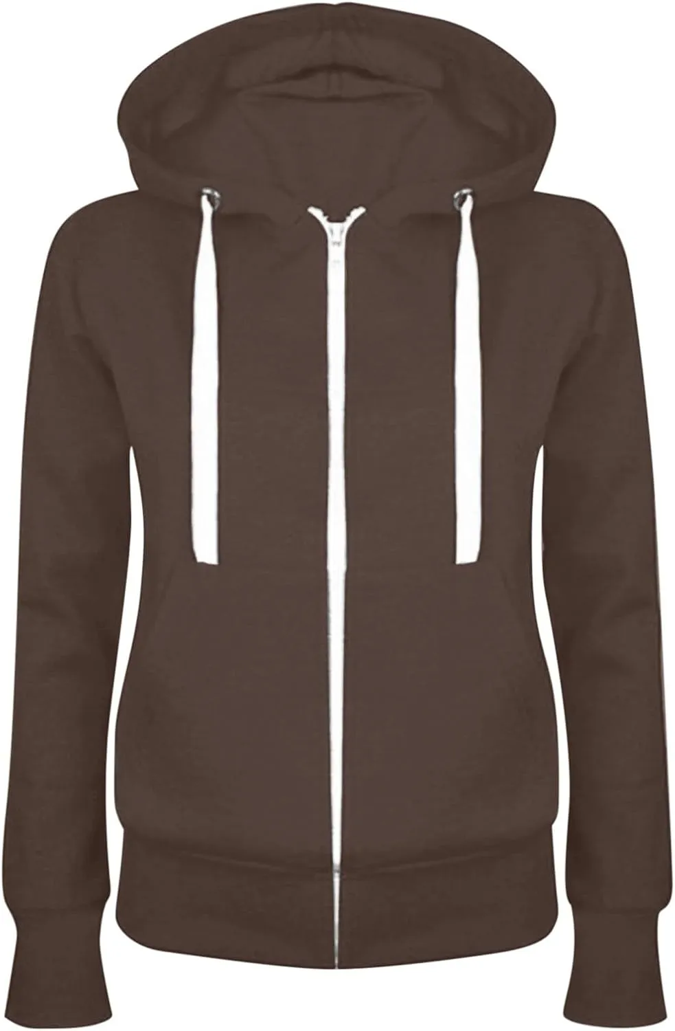 Zip Up Hoodie For Women Fall Outfits 2023 Fashion Fleece Hooded Sweatshirt Long Sleeve Lightweight Jacket With Pocket