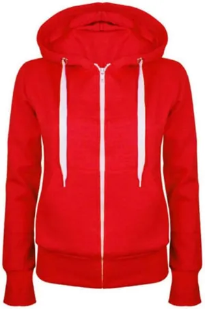 Zip-Up Hoodie Womens Long Sleeve Lightweight Hooded Jacket Trendy Fall Thin Solid Color-Block Plus Size Sweatshirts